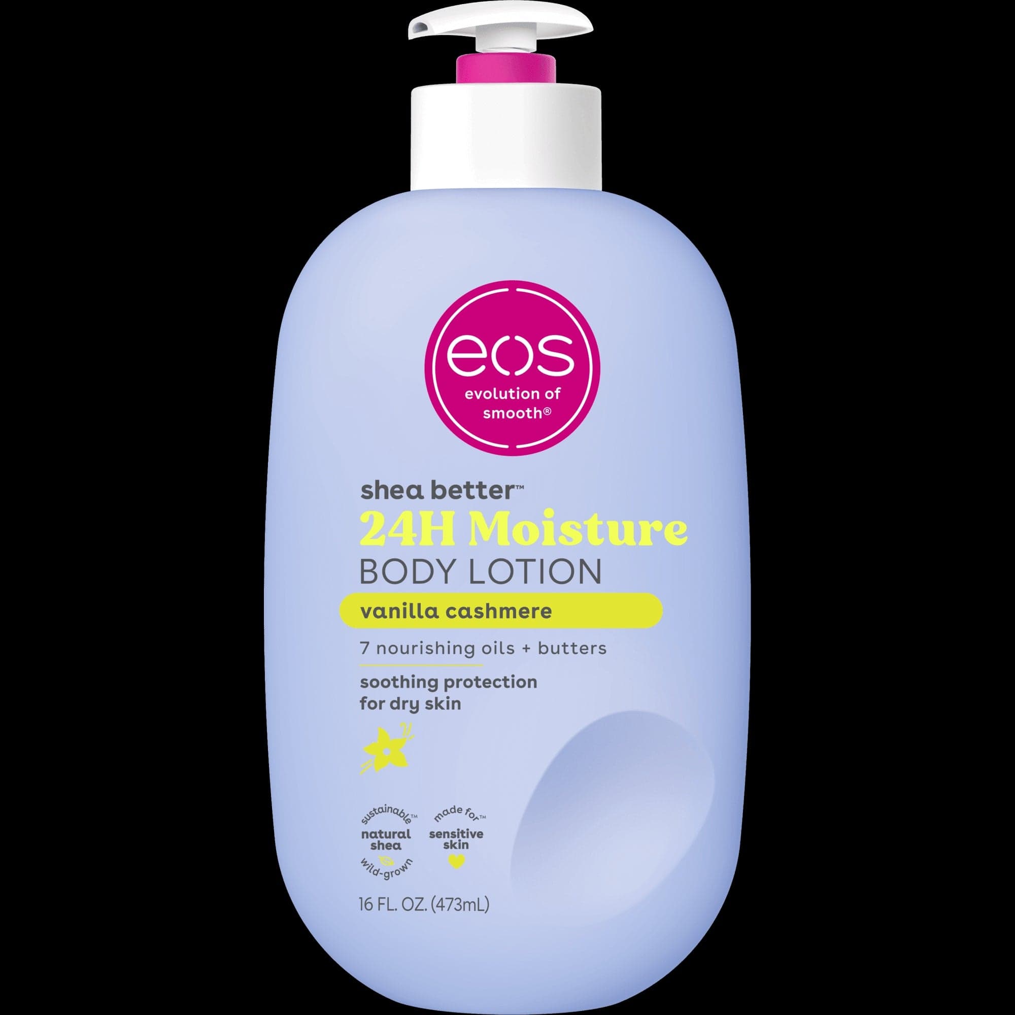 eos Shea Better 24H Moisture Body Lotion, Vanilla Cashmere, 16 fl oz