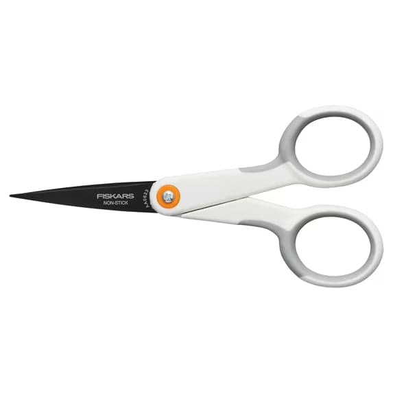 Fiskars Micro-Tip Premier Scissors, 5 inch, with Softgrip