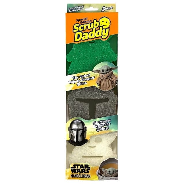 Scrub Daddy Star Wars Mandalorian & Grogu Sponges, 3 ct.