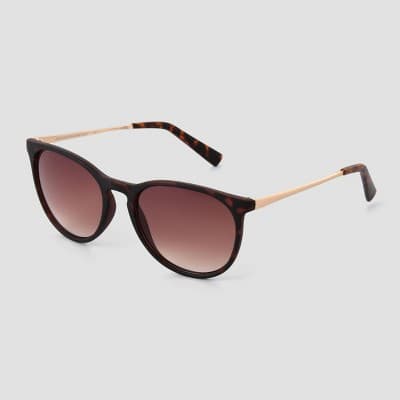 Women's Matte Metal Round Sunglasses - Universal Thread Tortoise