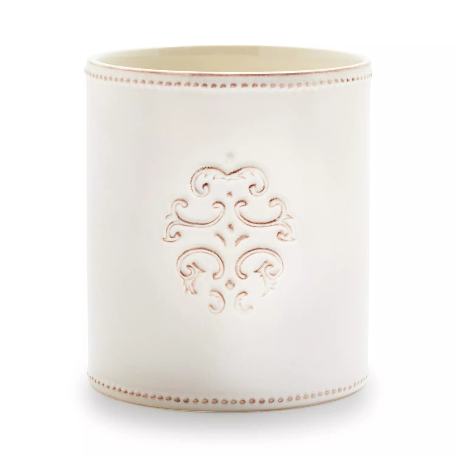 Sur La Table Pearl Stoneware Utensil Crock