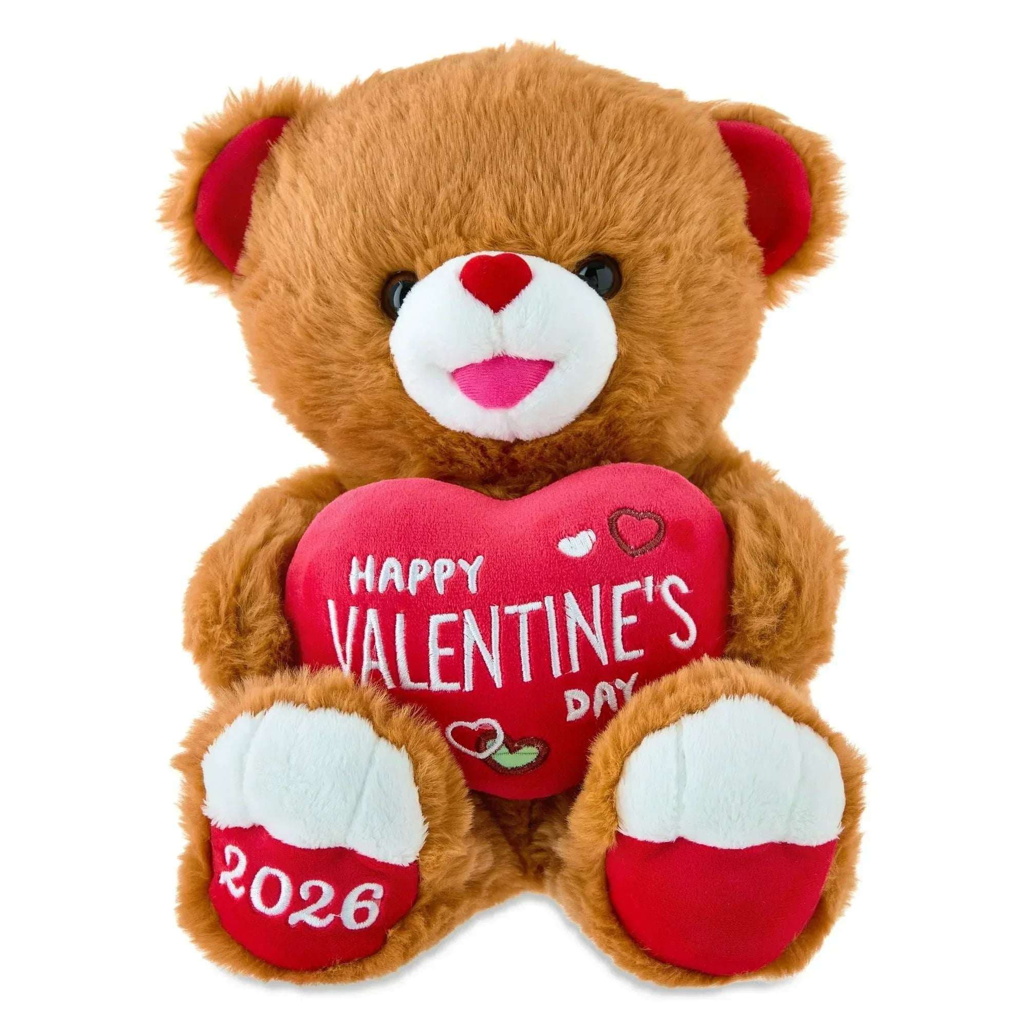 Way To Celebrate Sweetheart Happy Valentine's Day Teddy Bear, Tan, 10 in