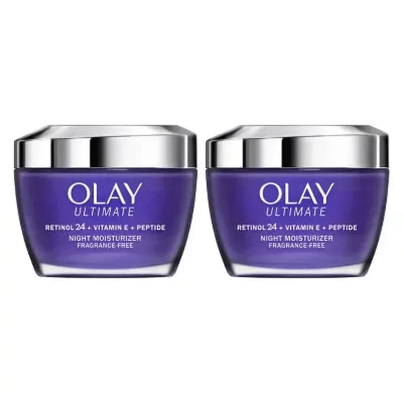 Olay Ultimate Retinol 24 + Vitamin E + Peptide Night Moisturizer (1.7 Oz., 2 Pk.)