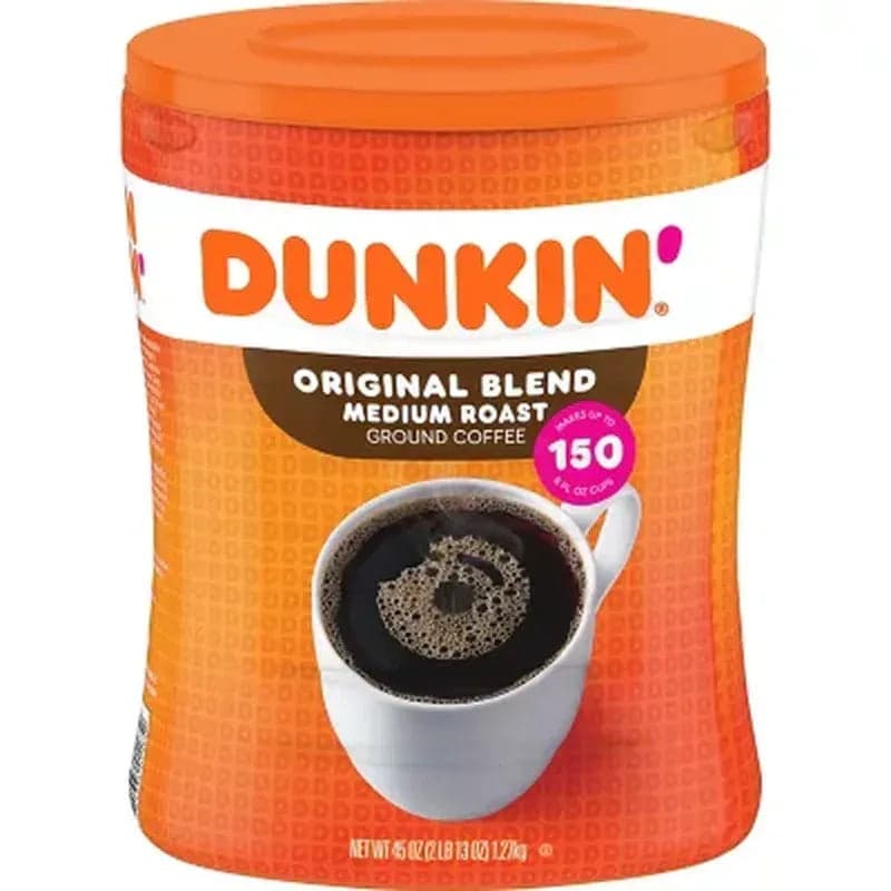 Dunkin' Original Blend Ground Coffee, Medium Roast (45 Oz.)