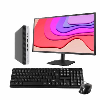 Dell OptiPlex 3060 Desktop Computer Bundle-Intel Core i5 8th Gen-16GB DDR4 RAM-500GB SSD-Windows 11 Pro-24" Monitor-Manufacturer Refurbished