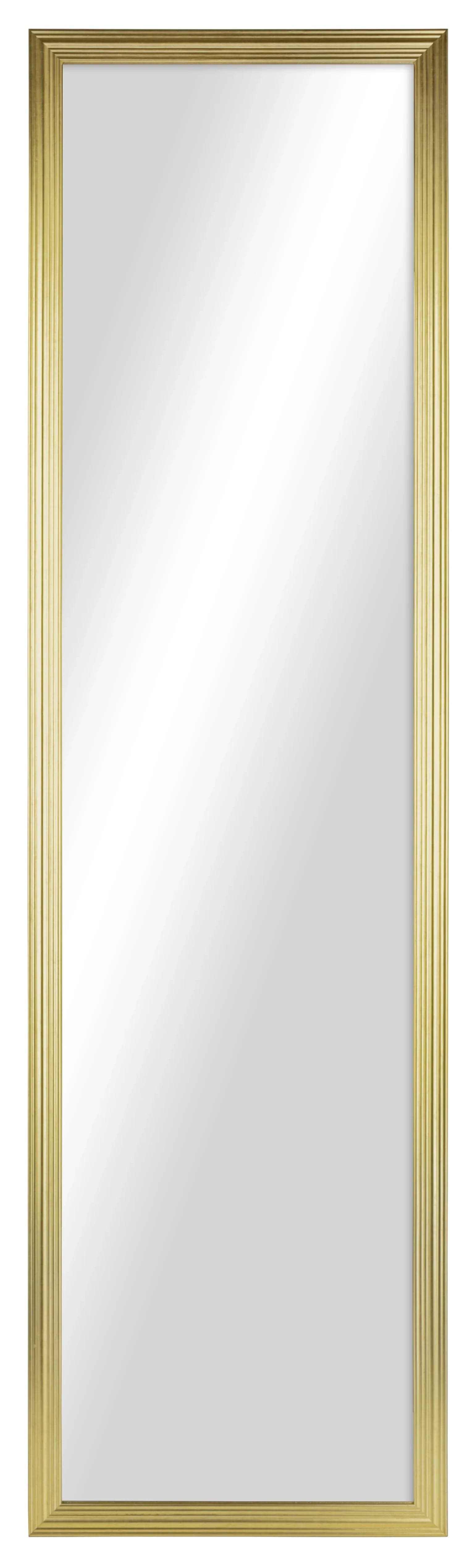 Mainstays 13x49 Gold Rectangle Large Wall Mirror for Bathroom or Living Room