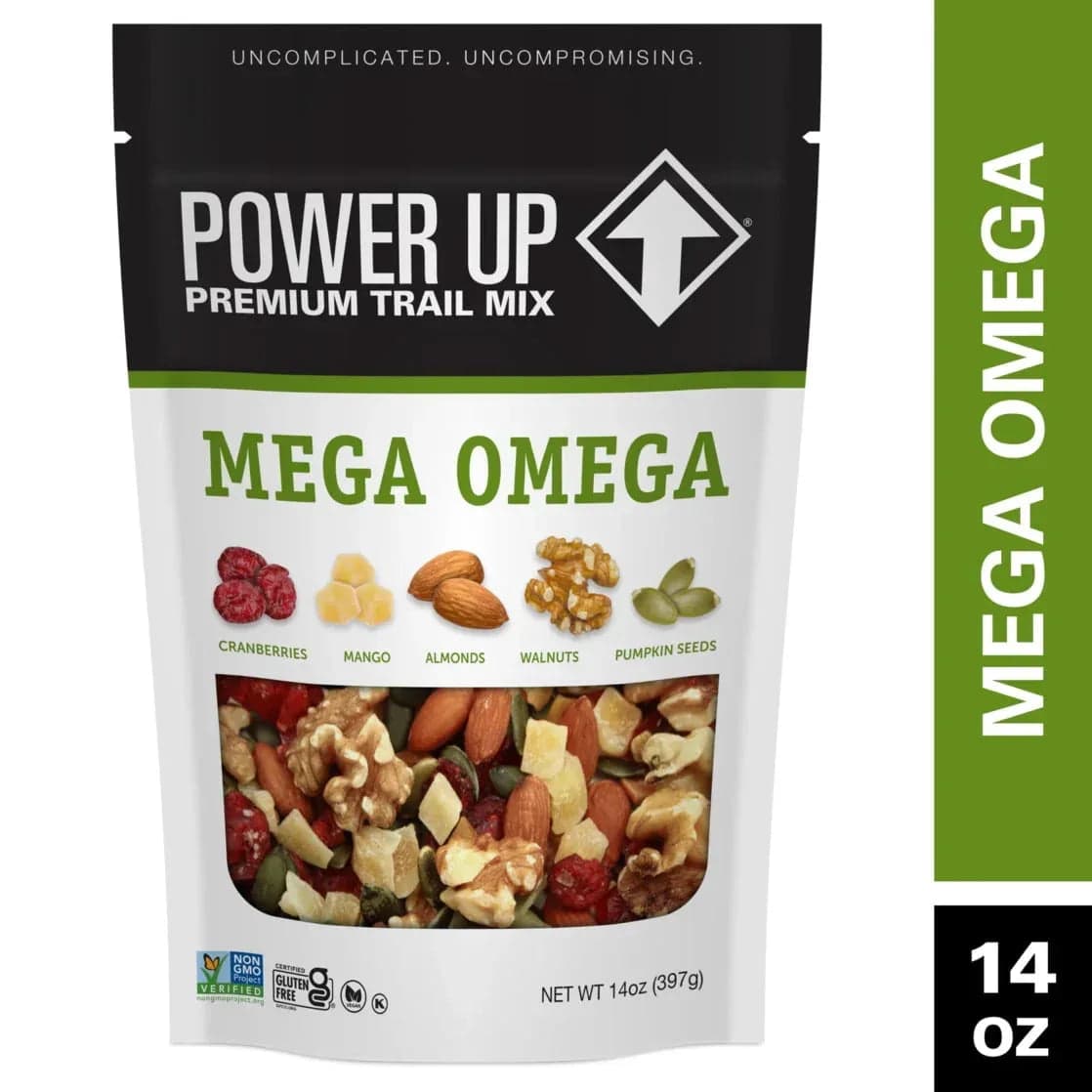 Power Up Trail Mix Mega Omega, 14 oz, Gluten Free, Vegan, Non-GMO