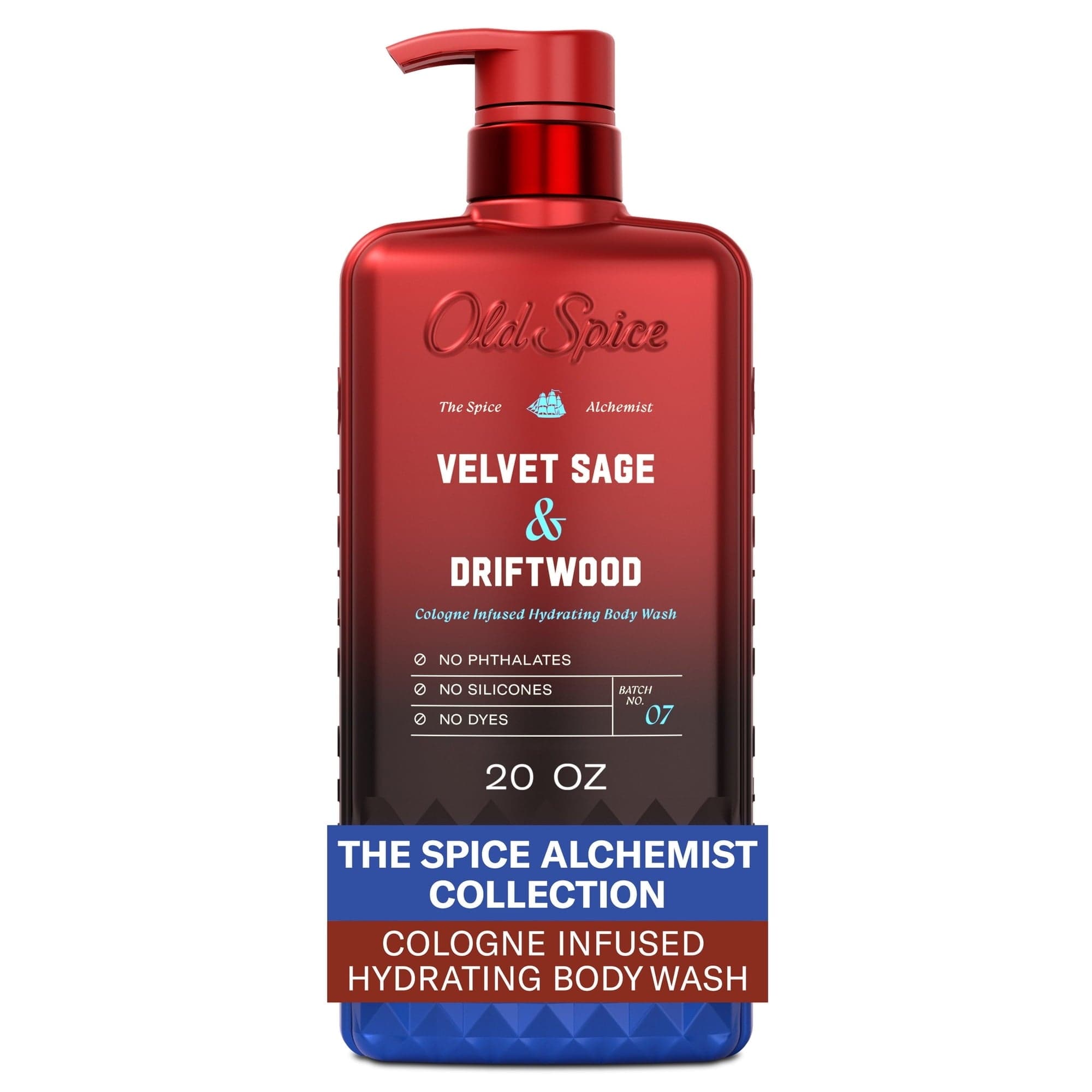 Old Spice Body Wash for Men, The Spice Alchemist Collection, Velvet Sage and Driftwood, 20 oz