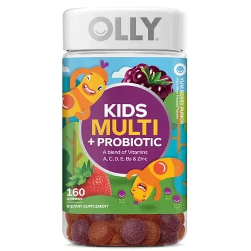OLLY Kids Multivitamin + Probiotic Gummy, Berry (160 Ct.)