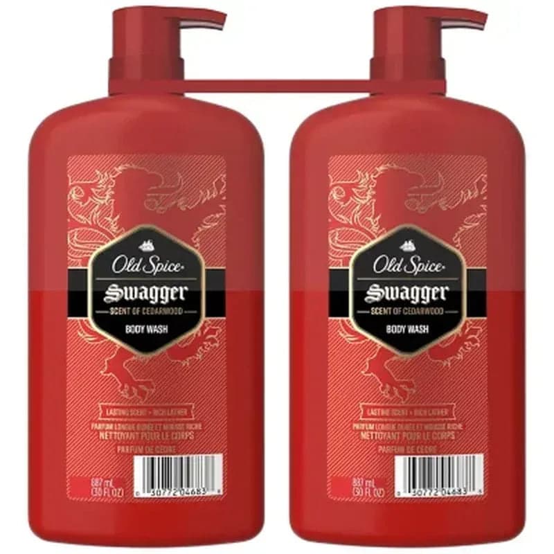 Old Spice Swagger Scent of Confidence Body Wash for Men (30 Fl. Oz., 2 Pk.)
