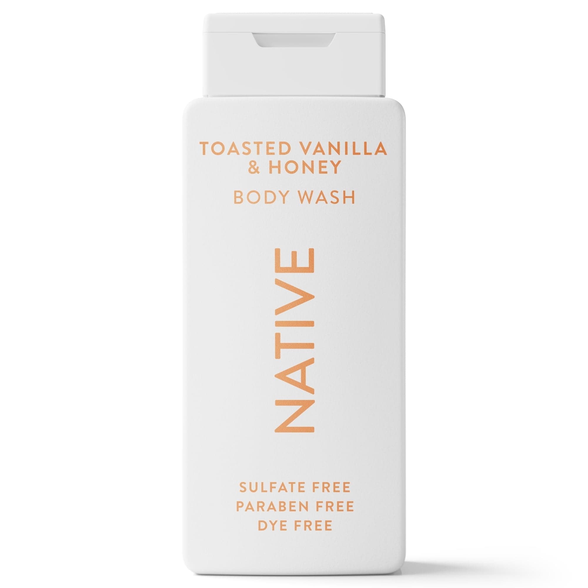 Native Body Wash, Toasted Vanilla & Honey, Sulfate Free, for Women & Men, 18 fl oz