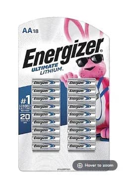 Energizer Ultimate Lithium AA Batteries, 18 ct.