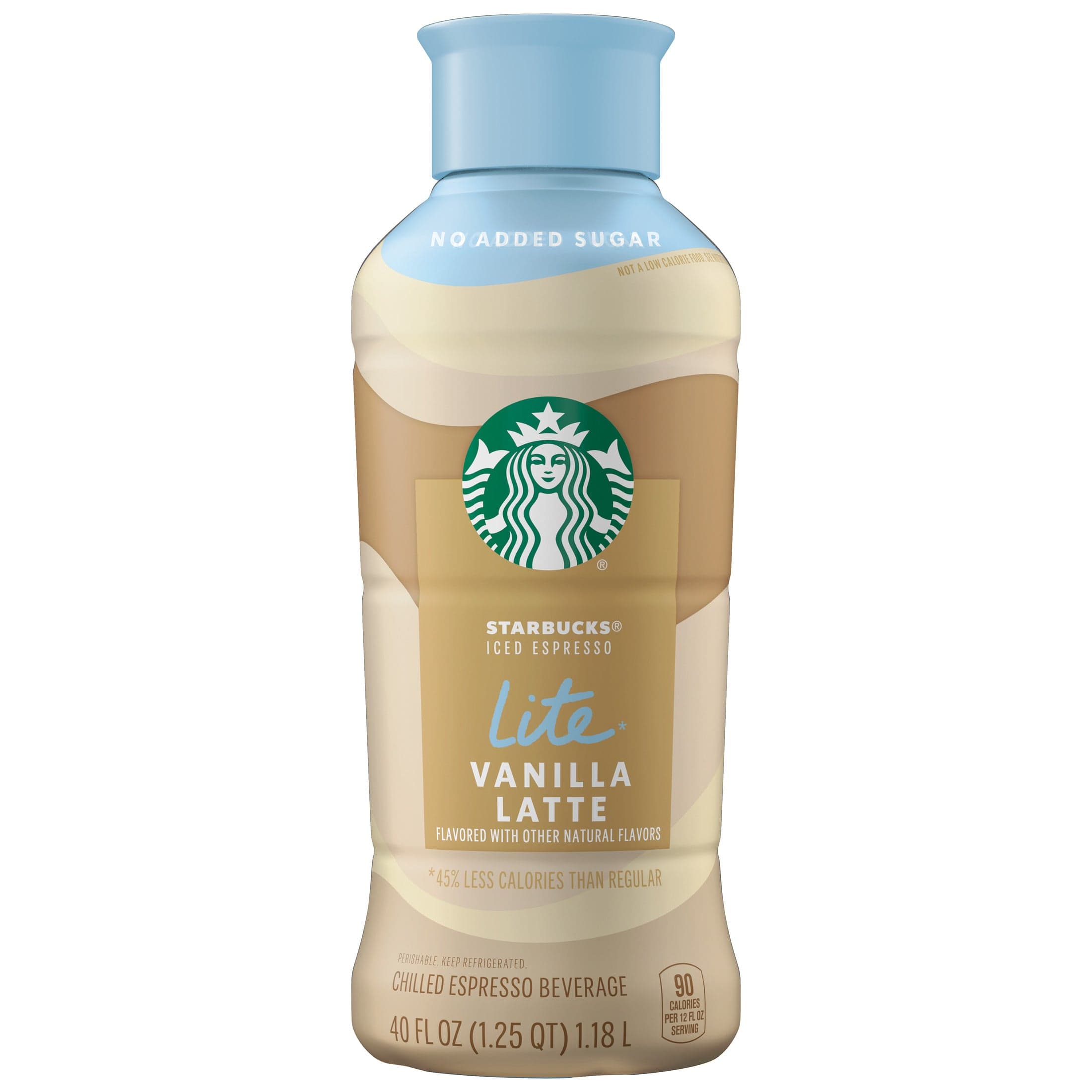 Starbucks Iced Espresso Lite Vanilla Latte, 40 fl oz bottle