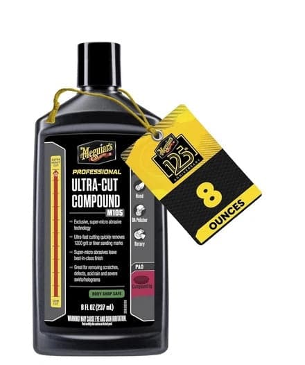 Meguiar's Mirror Glaze M105 Ultra-Cut Compound, 8 oz
