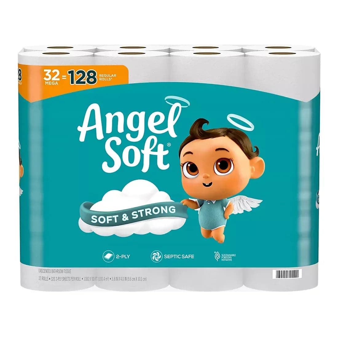 Angel Soft Mega Roll Toilet Paper, 32 pk./320 sheets per roll