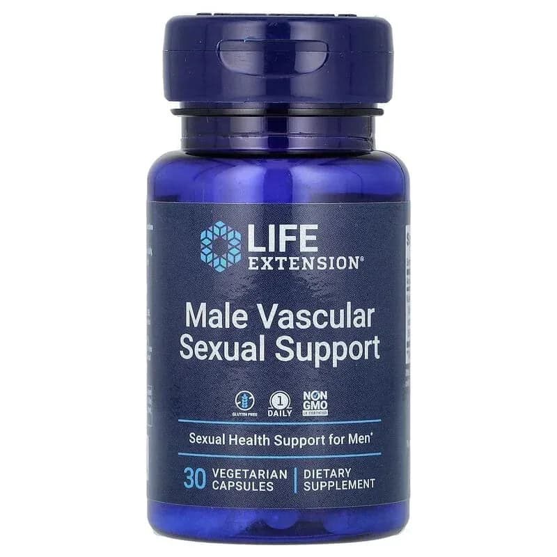 Life Extension Male Vascular Sexual Support, 30 Vegetarian Capsules
