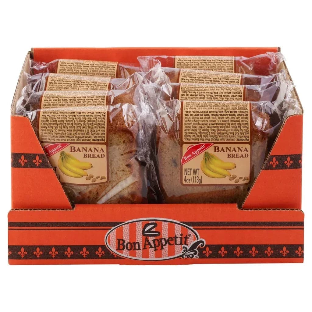 Bon Appetit Banana Bread Slice, 4 oz, 8-Count