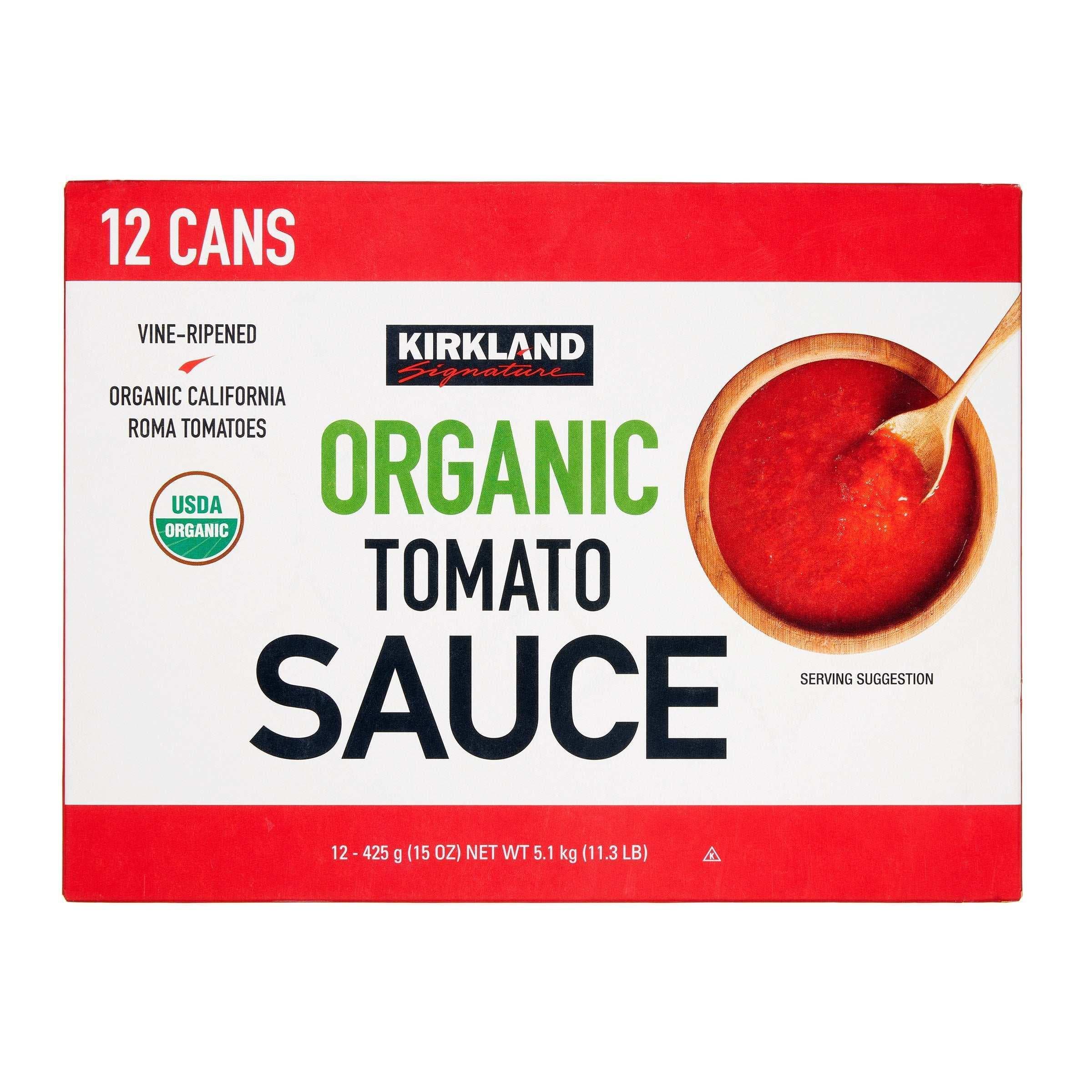 Kirkland Signature Organic Tomato Sauce, 15 oz, 12-Count