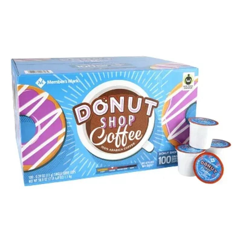 Member's Mark Donut Shop Medium Roast Coffee Pods, 100 Ct.