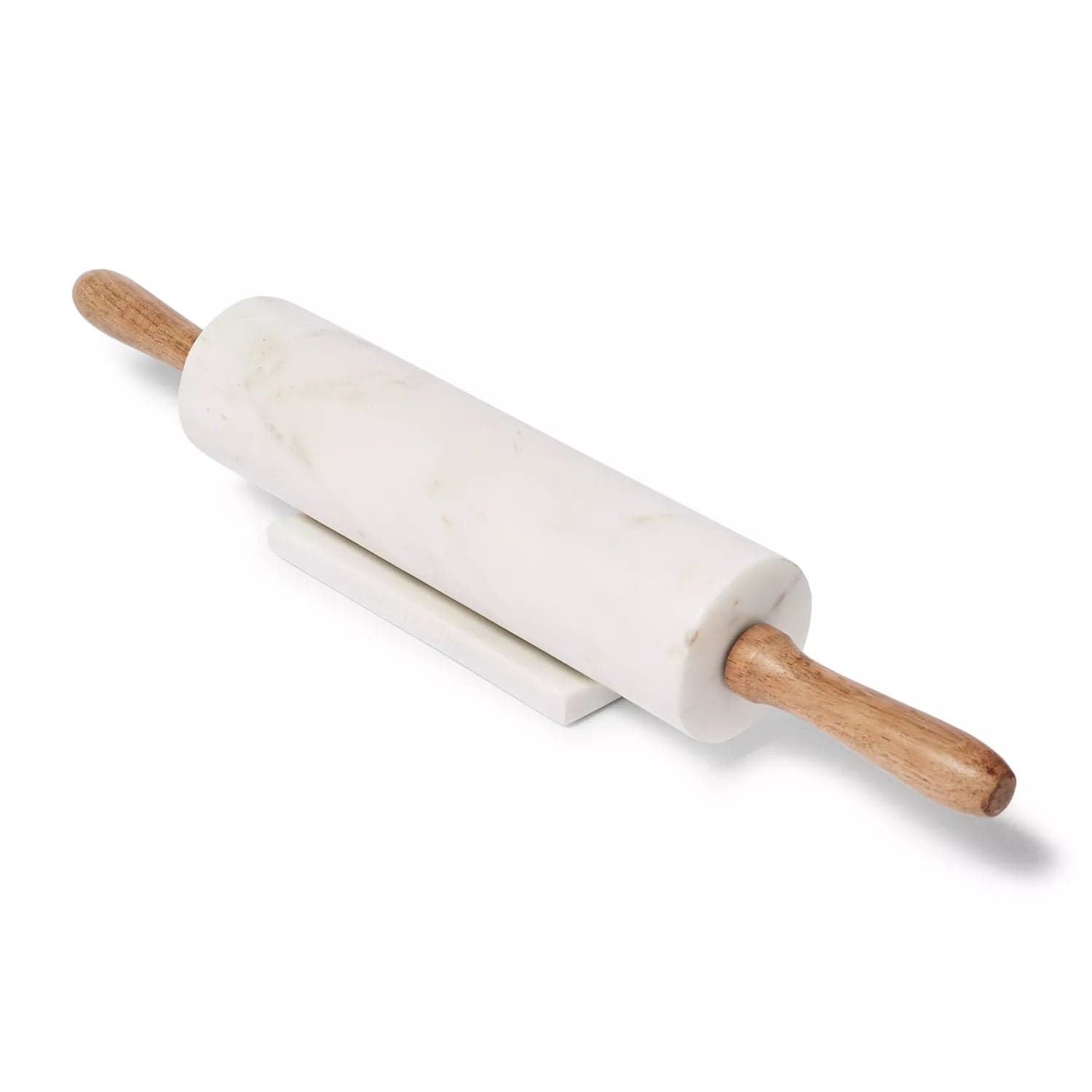 Sur La Table Marble Rolling Pin with Wooden Handles