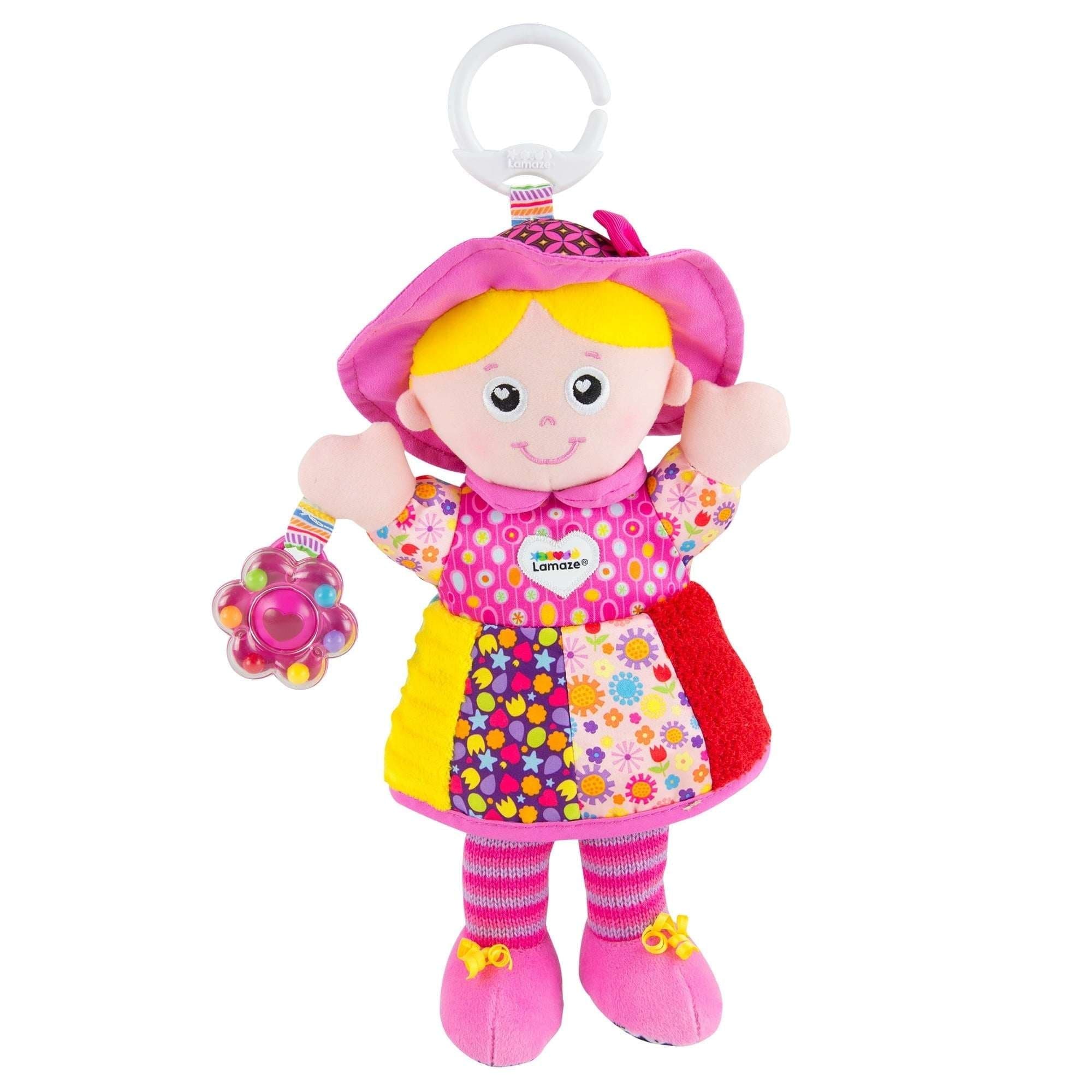 Lamaze Clip & Go My Friend Emily Infant Toy, Baby Car Seat Toy