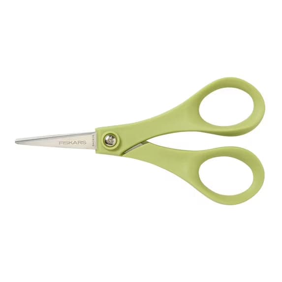 Fiskars 5 Inch Everyday General Purpose Cutting Scissors, Green