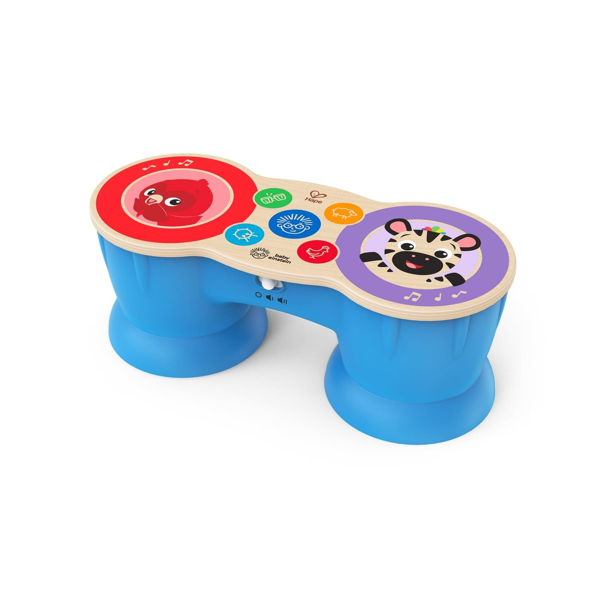 Baby Einstein & Hape Upbeat Tunes Magic Touch Wooden Drum Musical Toy