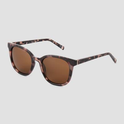 Women's Crystal Plastic Square Sunglasses - Universal Thread Tortoise