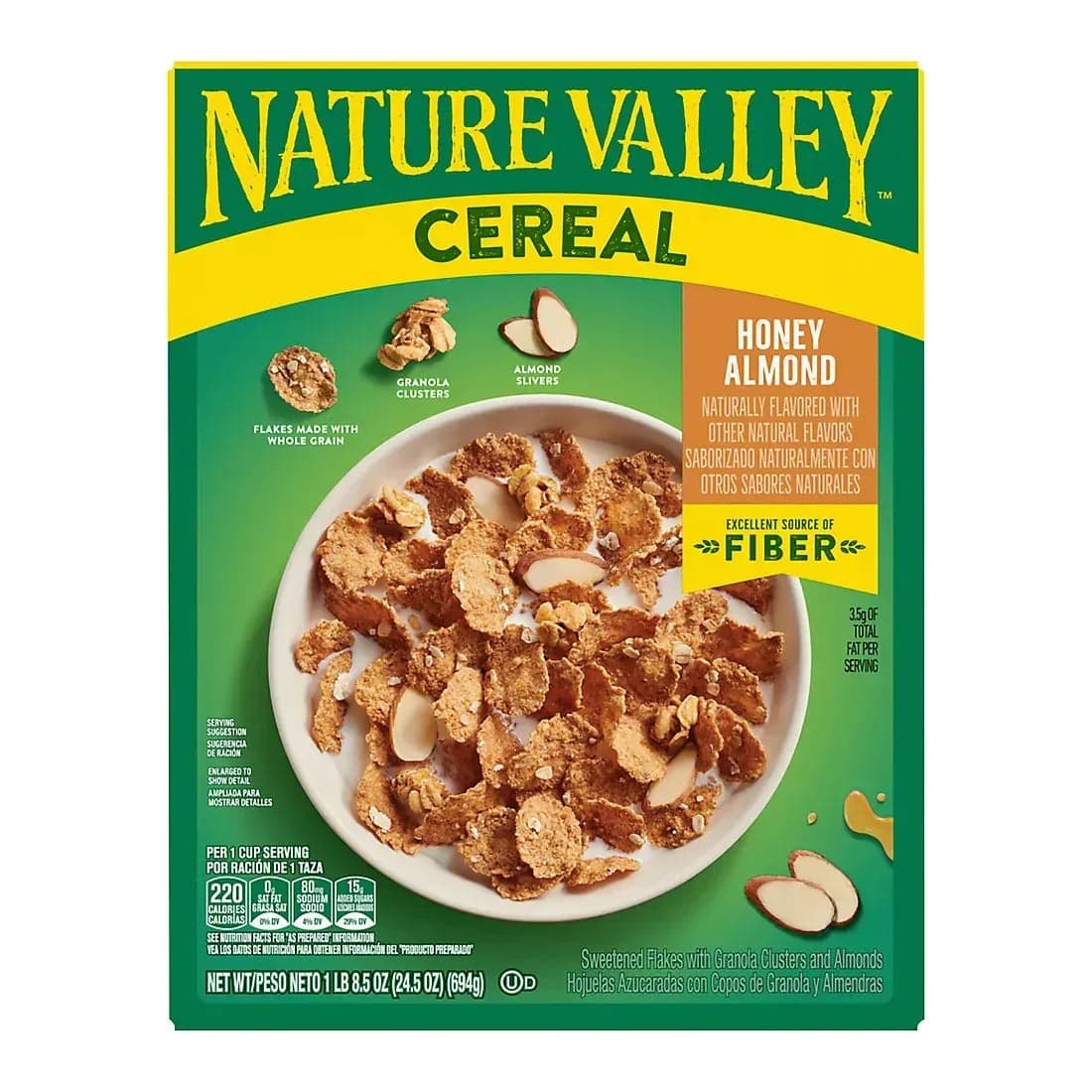 Nature Valley Honey Almond Cereal, 24.5 oz.