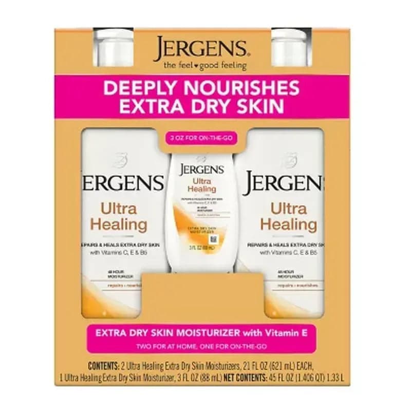 Jergens Ultra Healing Extra Dry Skin Moisturizer (21 Fl. Oz., 2 Pk. + 3 Fl. Oz.)