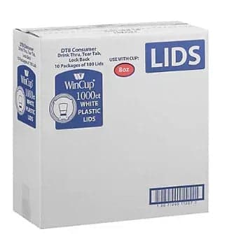 WinCup 8-Oz. Foam Cup Lids, 1,000 ct. (White)