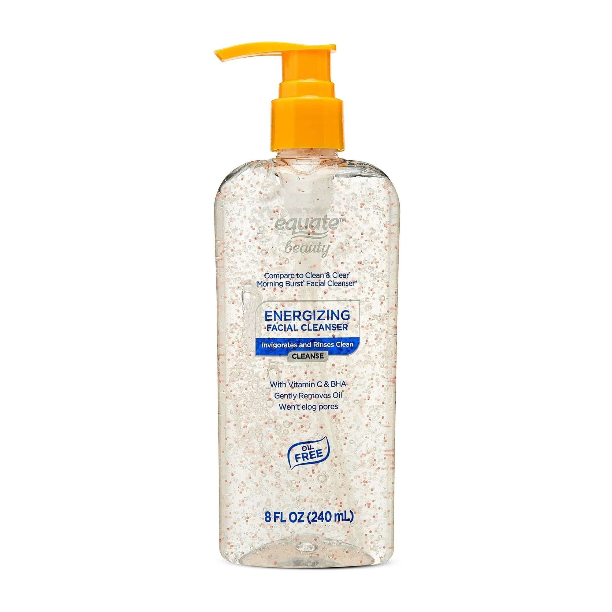 Equate Oil-Free Energizing Facial Cleanser with Vitamin C and BHA, 8 fl oz