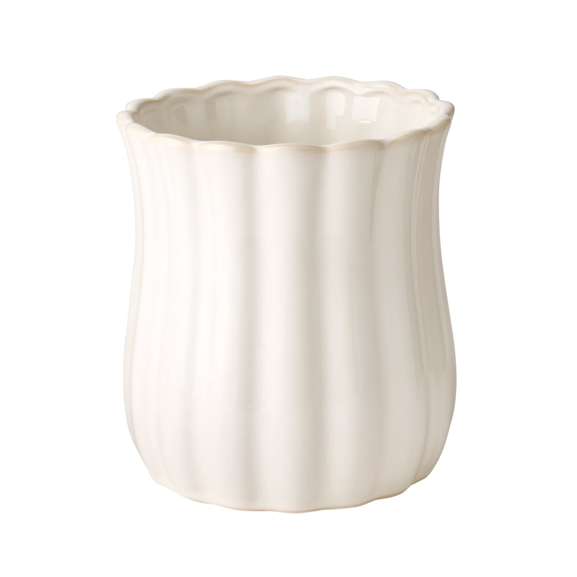 The Pioneer Woman Colette Stoneware Utensil Holder, White