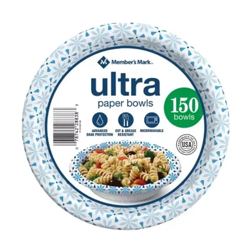 Member's Mark Ultra Soup/Salad Paper Bowls (20 oz., 150 ct.)