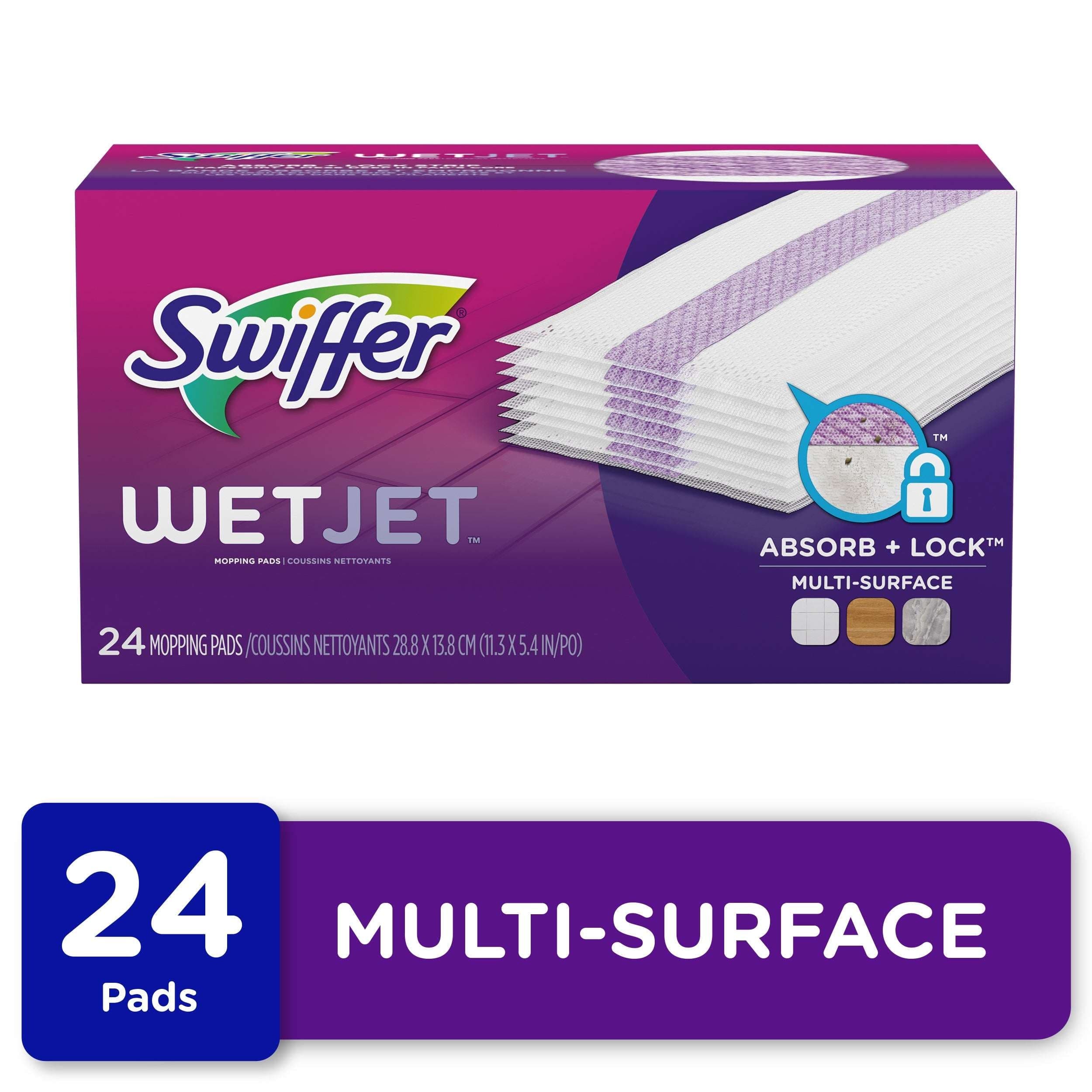 Swiffer WetJet Pad Refills, Unscented, 24 Count