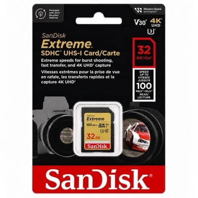 SanDisk Extreme 32GB SDHC UHS-I Memory Card