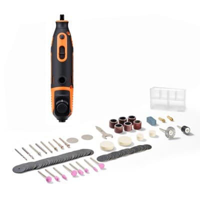 VEVOR 84-Piece Rotary Tool Kit, 200W Mini Power Rotary Tool Corded , 6-Level Speed 8000-40000 RPM Multi-Purpose DIY Tools for Engraving,Multicolor
