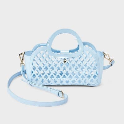 Jelly Mini Cage Tote Crossbody Bag - A New Day Cream