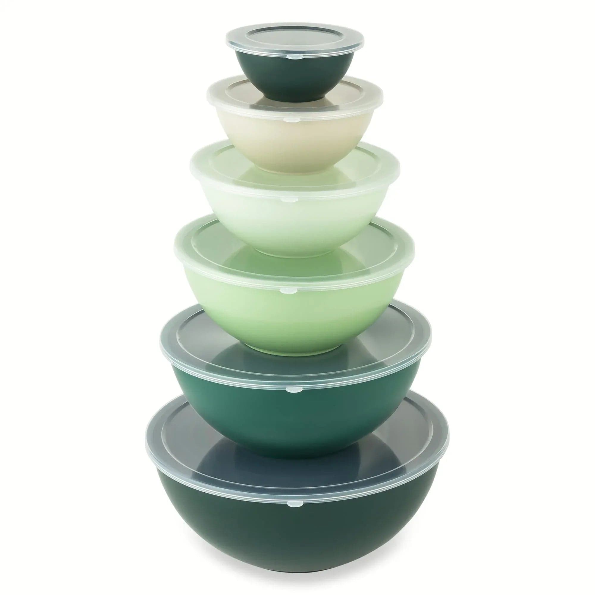 Thyme & Table 12-Piece Nesting Mixing Bowl Set - Green