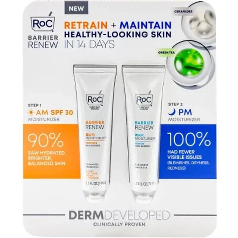RoC Barrier Renew AM + PM Moisturizer Pack (2.5 Oz., 2 Pk.)