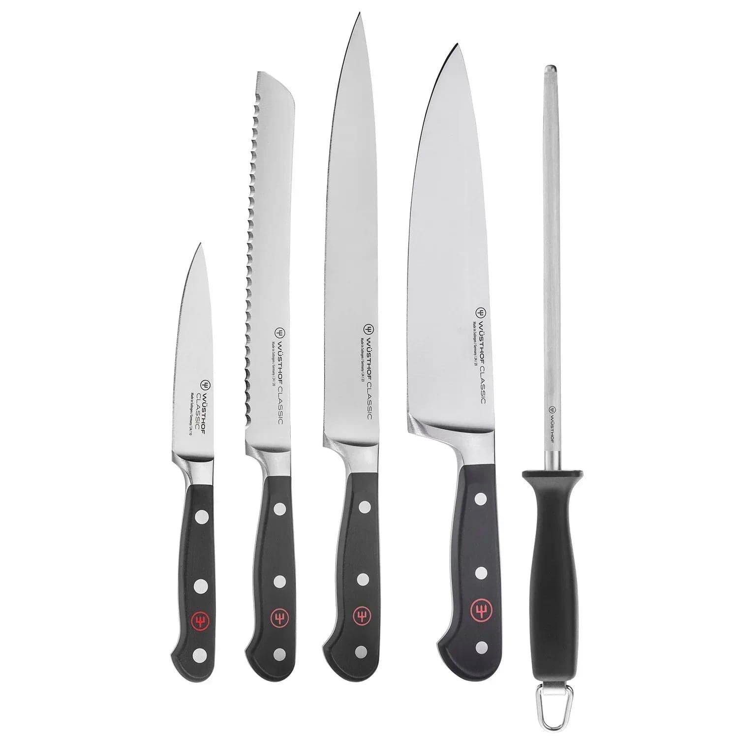 Wüsthof Classic 5-Piece Chef's Knife Set