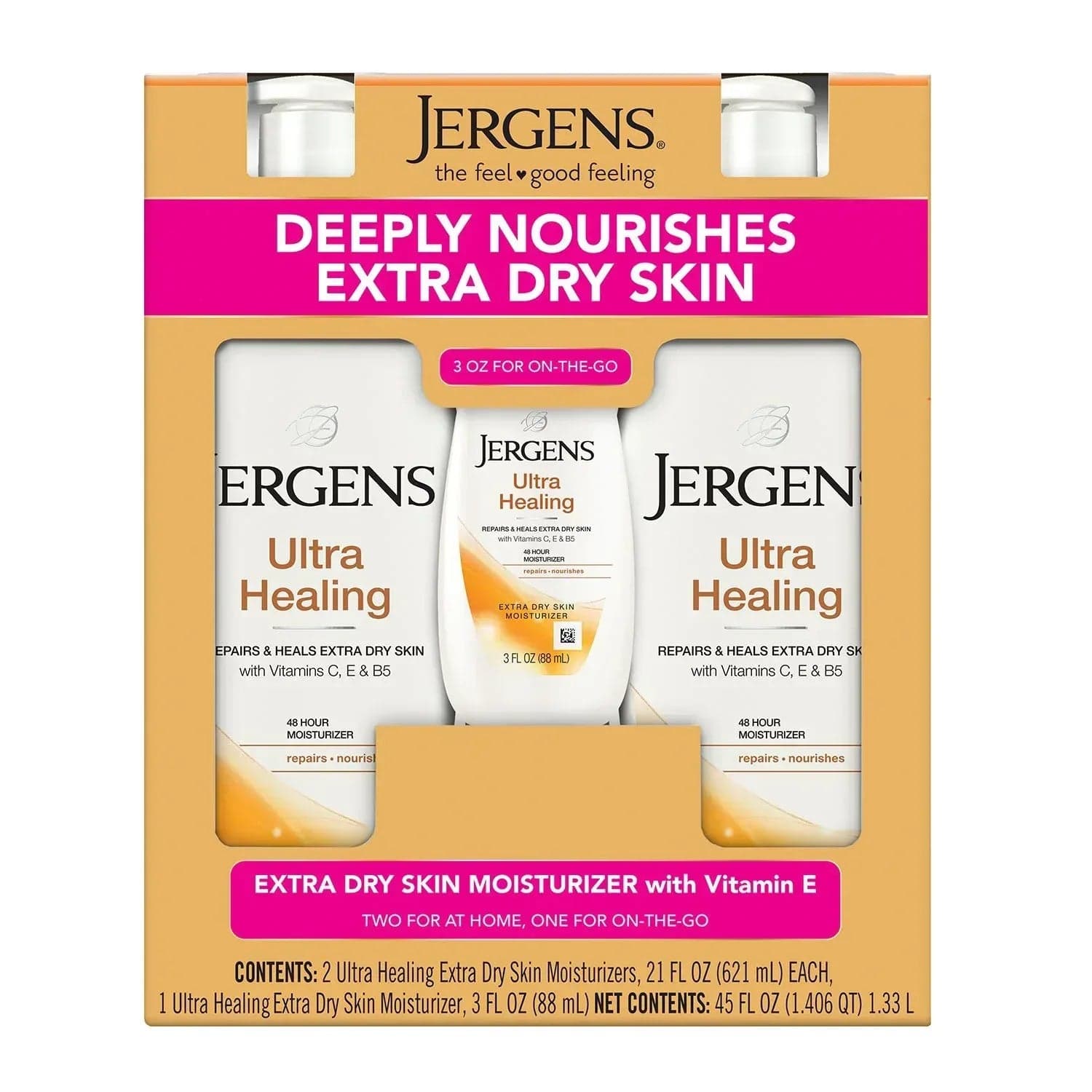Jergens Ultra Healing Extra Dry Skin Moisturizer, 45 fl. oz.