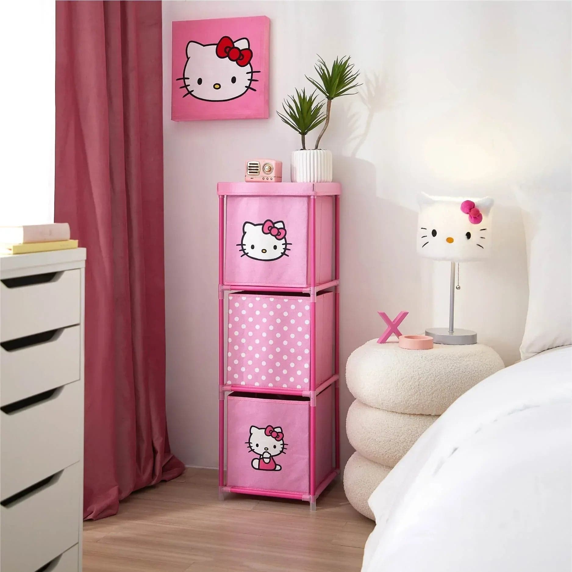 Hello Kitty Kids' Storage Tower, Pink