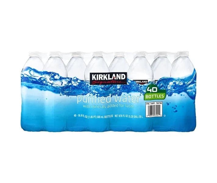 Kirkland Signature Purified Drinking Water, 16.9 fl oz (40-pk, Pack of 6)