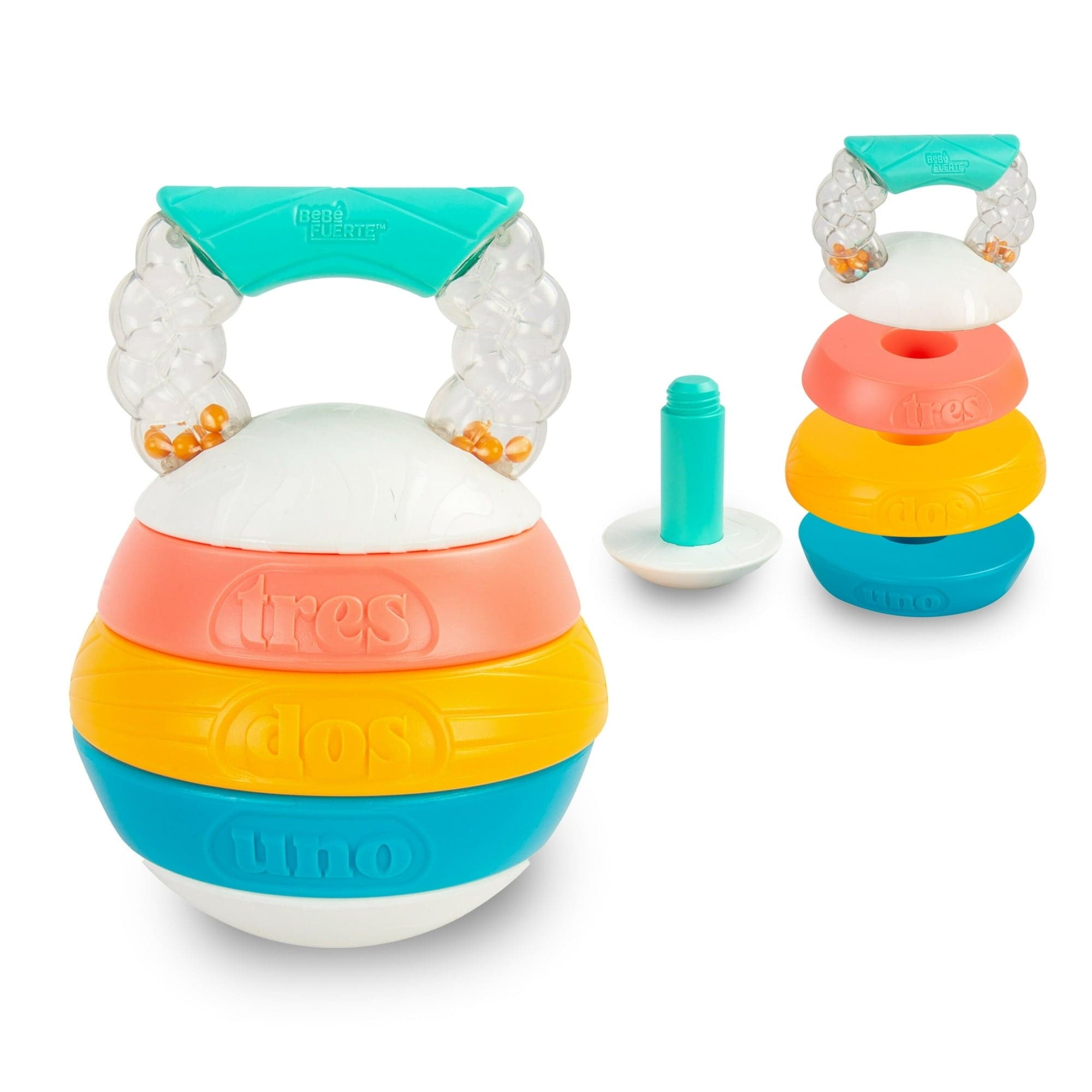 Bebe Fuerte Stack & Count Kettlebell Activity Toy, Baby Toy for 6 Months+