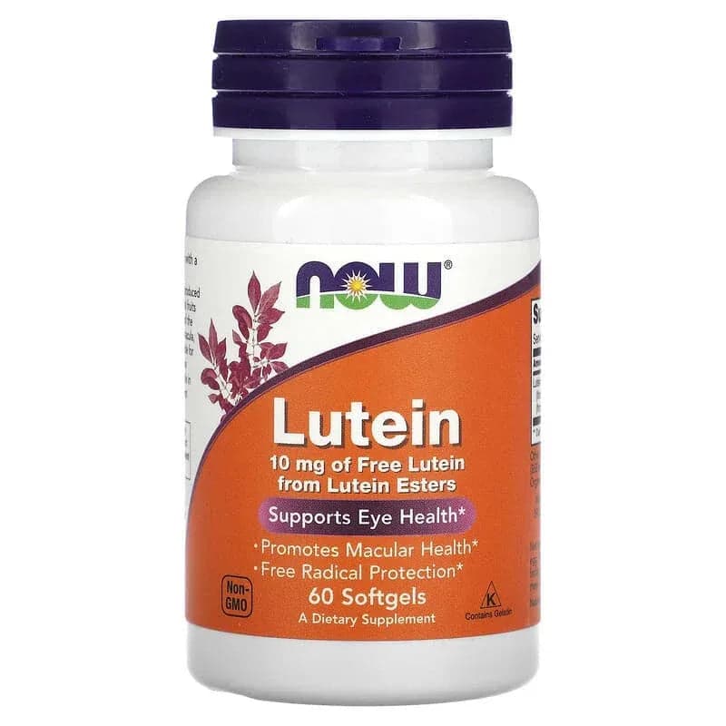 NOW Foods Lutein, 10 mg, Softgels