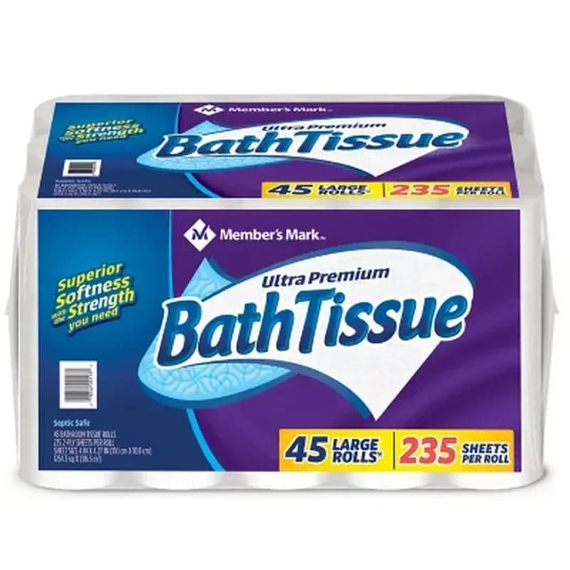 Member's Mark Ultra Premium Soft and Strong 2-Ply Bath Tissue (235 Sheets, 45 Rolls)