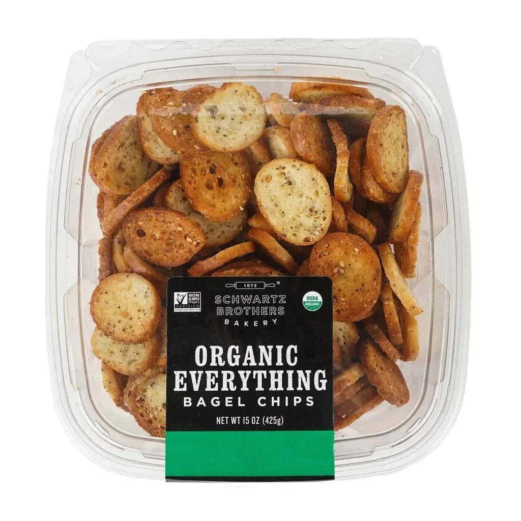 Schwartz Brothers Bakery Organic Everything Bagel Chips, 15 oz