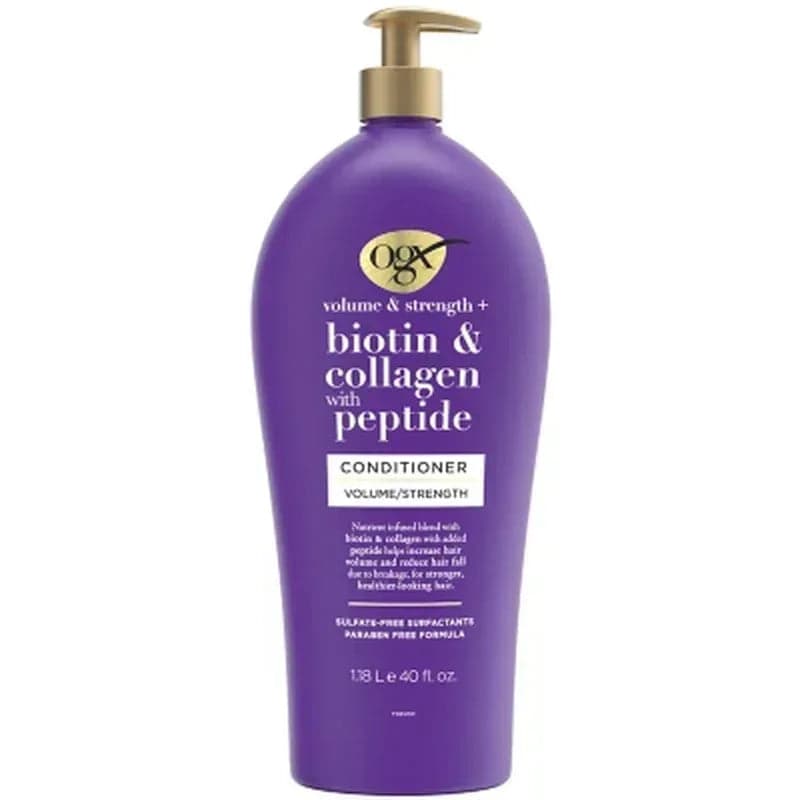 OGX Volume & Strength + Biotin & Collagen with Peptide Conditioner (40 Fl. Oz.)