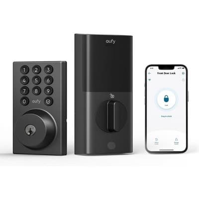 eufy Security Smart Lock C30, Keyless Entry Door Lock, Built-in WiFi Keypad Deadbolt for Front Door, No Bridge Required, Easy Installation